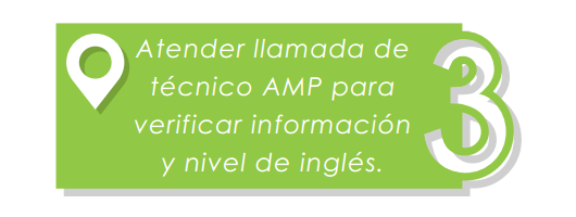 Paso 3: Verificación de nivel de idioma inglés