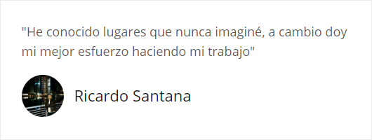 Testimonio de Ricardo Santana